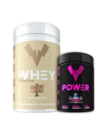 Produktpaket med POWER WHEY Vassleprotein och POWER PRE Pre-Workout